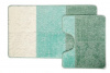  Набор ковриков д/ванной  BOMBINI SILVER Серебро 60*100/50*60 (2шт) Бирюзовый/SLV202019