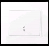 Выключатель 1-кл С/У проходной белый 10А, 250В TANGO HOUSE (1/10/200)