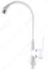 Смеситель д/кухни  РМС PL5-017F ПЛАСТИК БЕЛЫЙ с выс. изливом на гайке,картридж 40, без подвод/1/10шт