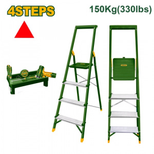 Стремянка  4-х ступ. оцинкованная, ступени-алюминий JADEVER JDLD1H04