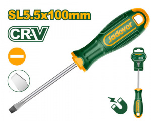 Отвертка шлицевая SL5.5 100мм Cr-V JADEVER JDSD1254