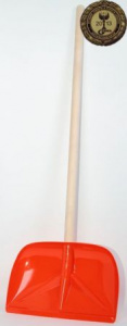 Лопата для снега пластм. 470*300мм СКРЕБОК с черенком (3шт) Бийск