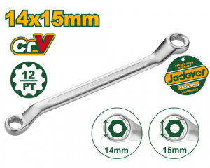 Ключ накидной изогнутый 14*15мм 213мм JADEVER JDSA3105/150