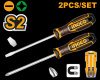 Набор отверток  2шт (SL6.5/PH2*125мм) INGCO HKSDS0228 INDUSTRIAL