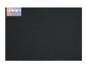  Коврик ЭВА Соты 48*68 см черный 1/10