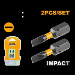 НАБОР бит (SL4*25мм) 2шт ударных INGCO SDBIM71SL425 INDUSTRIAL