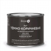 коричневая-ТЕМНО  0,4кг Грунт-эмаль по ржавчине 3в1 матовая RAL 8019 Элкон/24