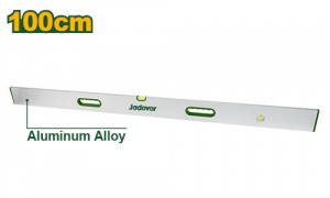 Правило-уровень 100мм,2глазка,алюминиевое JADEVER JDSL6G100/10
