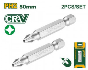 Набор бит (PH2*50мм)  2шт JADEVER JDSV2K12/400