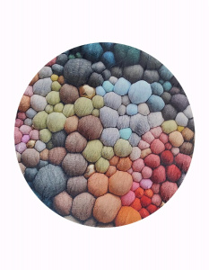  Коврик BOMBINI HOME Хоум 100см круглый G102 1/10