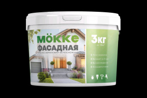 ВДК фасадная  3кг Белоснежная MOKKE/6