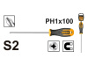 Отвертка крестовая 100мм PH1 INGCO HSDPH1100 INDUSTRIAL