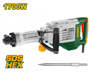 Отбойный молоток 1700Вт,50Дж,0-2000уд/м JADEVER JDDB1D90