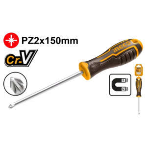 ОТВЕРТКА крестовая PZ2 150мм INGCO HSDSPZ2150 INDUSTRIAL
