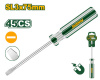 Отвертка шлицевая SL3  75мм двухцветная прозрачная ручка JADEVER JDSD5933/240