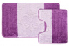  Набор ковриков д/ванной  BOMBINI SILVER 60*100/50*60 (2шт) Фиолетовый