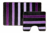  Набор ковриков д/ванной  BOMBINI SILVER Серебро 60*100/50*60 (2шт) Фиолетовый/Lilac SLV02