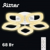 Люстра светодиодная диммируемая  68Вт LOSANGA с ДУ 3 реж.,белая 2700-6400К,D535х75мм,21м2,REV Ritter