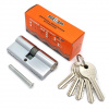 70 Цилиндр алюминиевый ЦМ 70мм (35/35) (5кл.анг.) (хром) F5 (12шт) SOLLER 