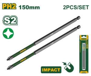 Набор бит (PH2*150мм) 2шт ударных JADEVER JDSV4K64/200