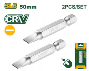 Набор бит (SL6*50мм)  2шт JADEVER JDSV2K24