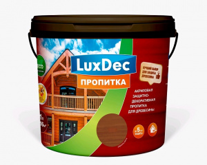 Защитная декор.пропитка каштан 5л акрил LuxDec/1