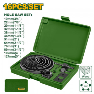 Набор пил кольцевых по дереву 16шт JADEVER JDKJ4416/20