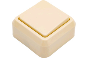 Выключатель 1-кл О/У слоновая кость А1-003 /Ливны