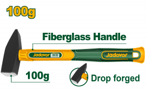 Молоток  100гр с фиберглассовой ручкой JADEVER JDHM1300/60