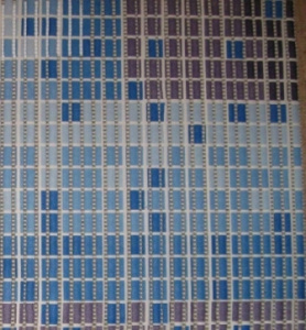 Коврик мерный ПВХ 0,80*15м "Aquadomer" Мозаика синяя/132A (0.80)