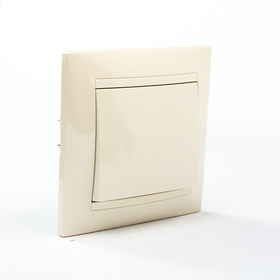 Выключатель 1-кл С/У сл. кость 10А/Лама/TDM