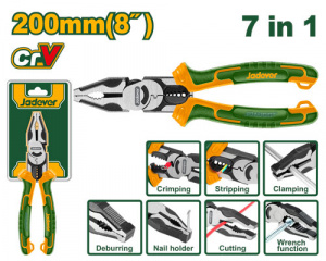 Плоскогубцы многофункциональные 200мм 7в1 JADEVER JDPL1778/36