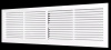 Решетка вентил. прямоугольная пласт. 45,5*13,3см переточная разьемная БЕЛАЯ (30шт)