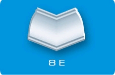 Угловой элемент   8Е (к плинтусу 07508Е)/4/24