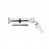 Цилиндр алюминиевый для узко-профл.LL-ЦМВ70мм 3К (англ.ключ, вертушка) хром Vrata