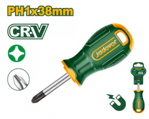 Отвертка крестовая PH1 38мм Cr-V JADEVER JDSD2211
