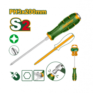 Отвертка крестовая PH3 200мм ударная S2  JADEVER JDQJ2238