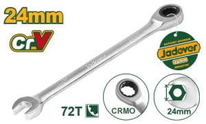 Ключ комбинированный трещоточный 24мм JADEVER JDSA5124/40