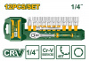 Набор головок 1/4" с трещоткой 12 предметов JADEVER JDST4212