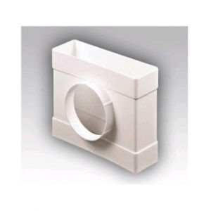 Соединитель T-образный пластик. плоских воздух-ов 55х110мм D100мм /30шт