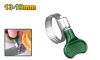 Хомут ф 13-19мм БАБОЧКА ПЛАСТ. РУЧКА  8мм /50шт пак JADEVER JDHU3903/4000