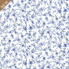  Клеенка столовая на н/о ДЕКОРАМА 1,40*20м голубые цветочки на белом 1,4*20м /Турция/214D