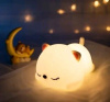Ночник силиконовый WH-А17RC "Котенок" (USB, аккум.1200мАч,3000К+RGB 7 цветов, с ДУ) Включай (1/100)