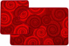  Набор ковриков д/ванной BOMBINI CROOSLOOP Крослуп 50*80/50*40см (2шт)) LLP SPIRAL Red 1/25
