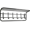Вешалка настенная с полкой  80 см (Черный) (1шт)