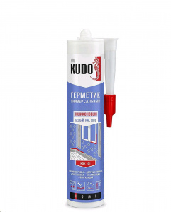 Герметик силиконовый Универсальный Белый 280мл KUDO (-18С) (20шт)