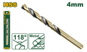 Сверло по металлу  4,0мм HSS JADEVER JDTD1K04