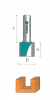 ФРЕЗА пазовая прямая 1007 D12 (рез) h76 (высота реза) d12мм (хвостовик) i54 L130 /Алмаз