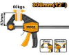 Струбцина быстрозажимная 63*300мм INGCO HQBC01602 INDUSTRIAL