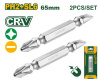 Набор бит (PH2-SL6*65мм) 2шт двусторонних JADEVER JDSV0K11